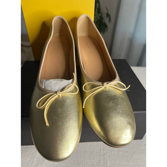 NEW Mansur Gavriel Dream Pump Gold Women's US 10 ($495) - Picture 6 of 10